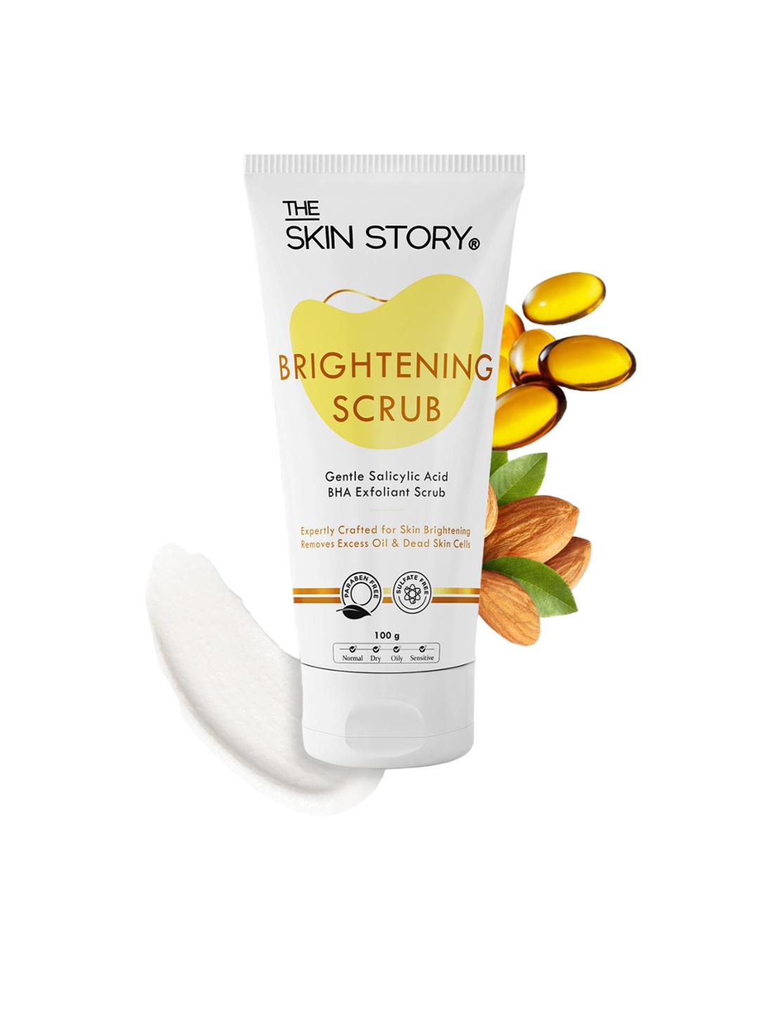 

THE SKIN STORY Brightening Face Scrub- 100 g, White