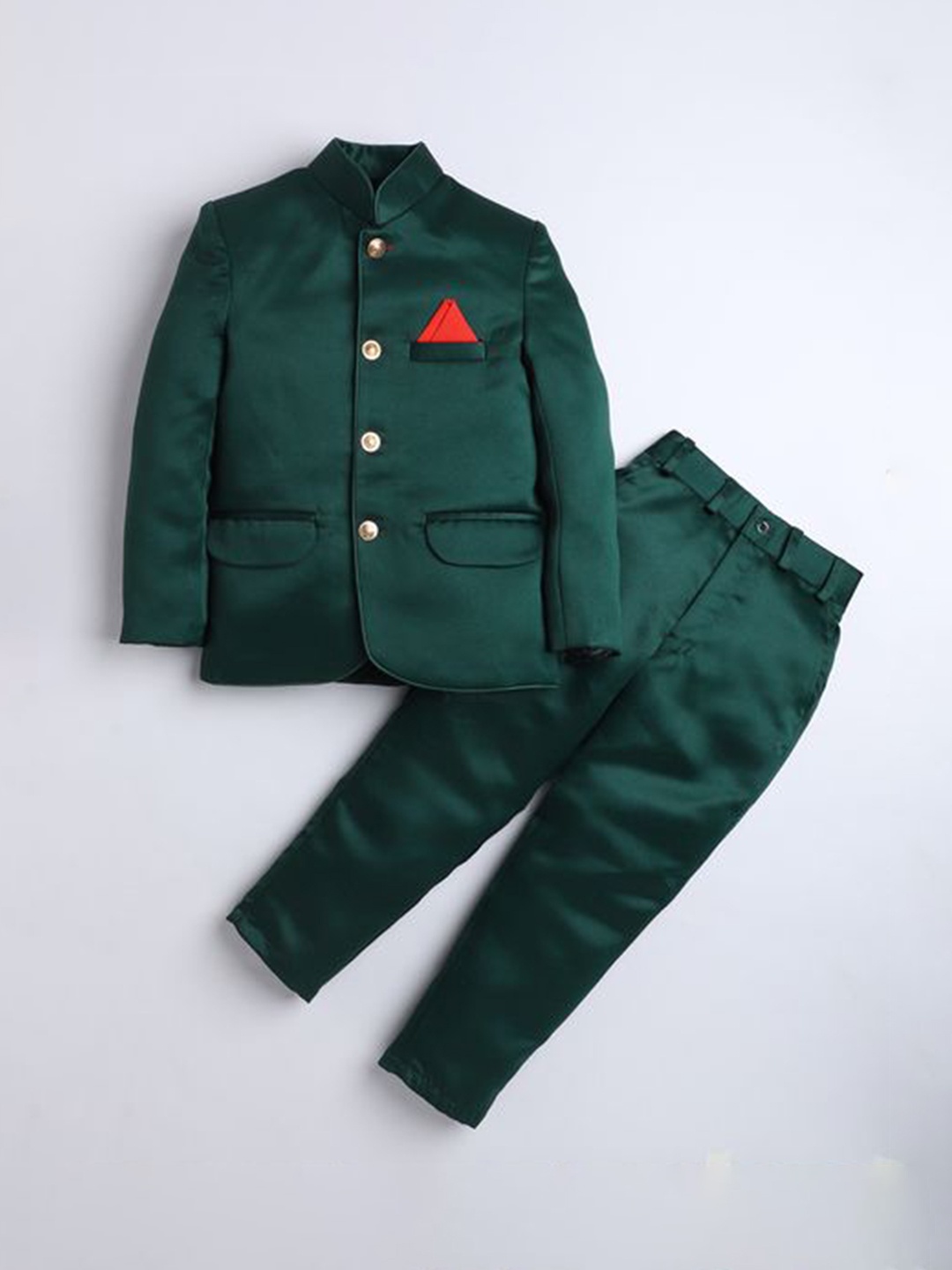 

BAESD Boys 2 Piece Single Breasted Suit, Green