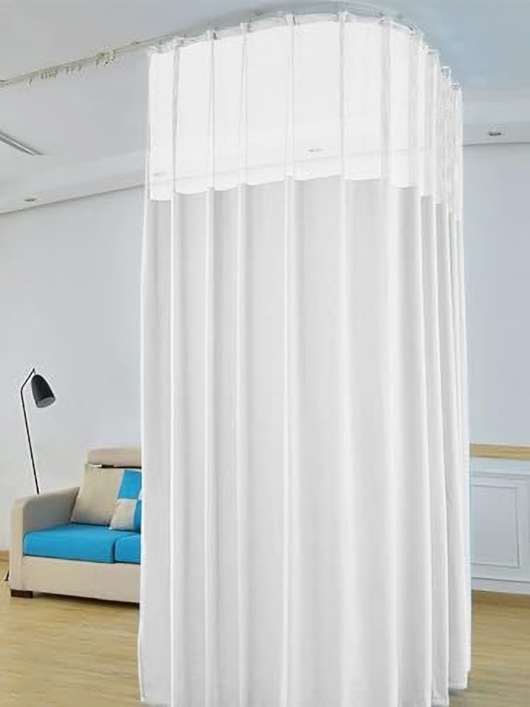 

Lushomes White Door Curtain