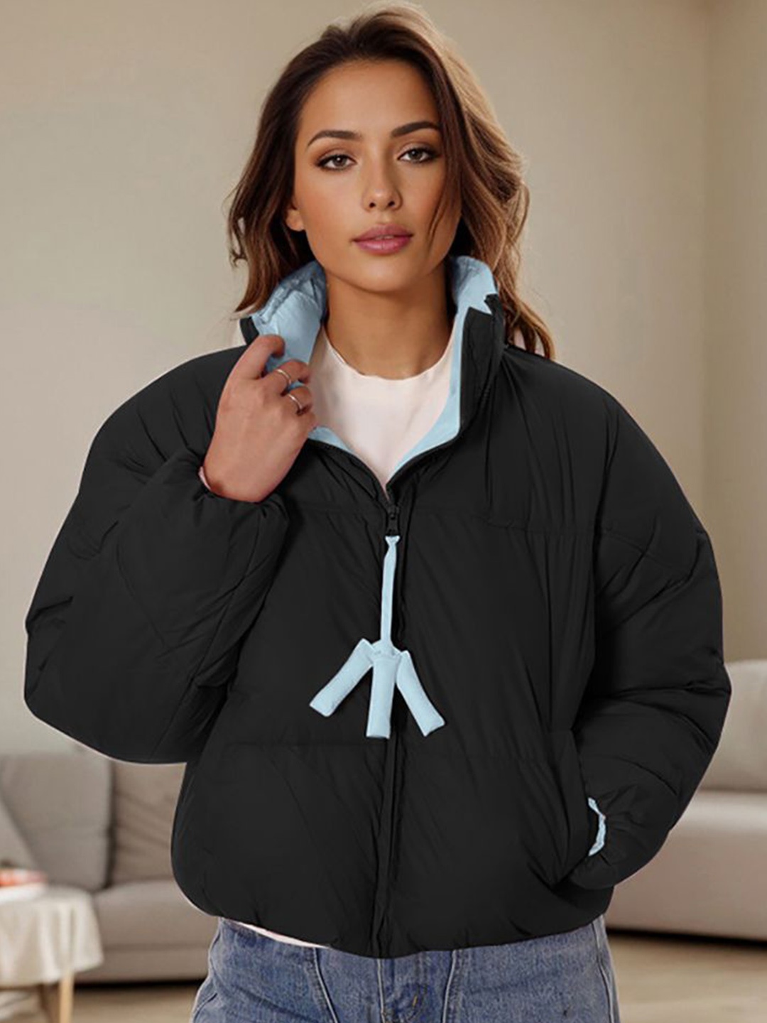 

StyleCast x Revolte Women Puffer Jacket, Black