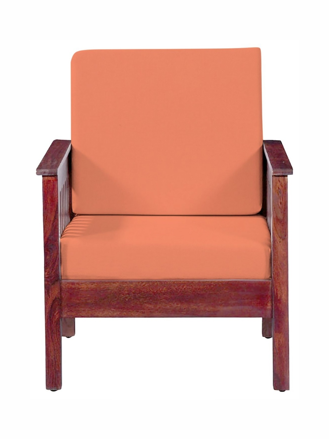 

Lazi Peach-Coloured 2 Pieces Elasticated 200 GSM Wooden Sofa Covers