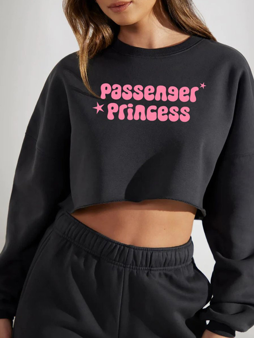 

StyleCast x Revolte Women Printed Cotton Crop Top, Black