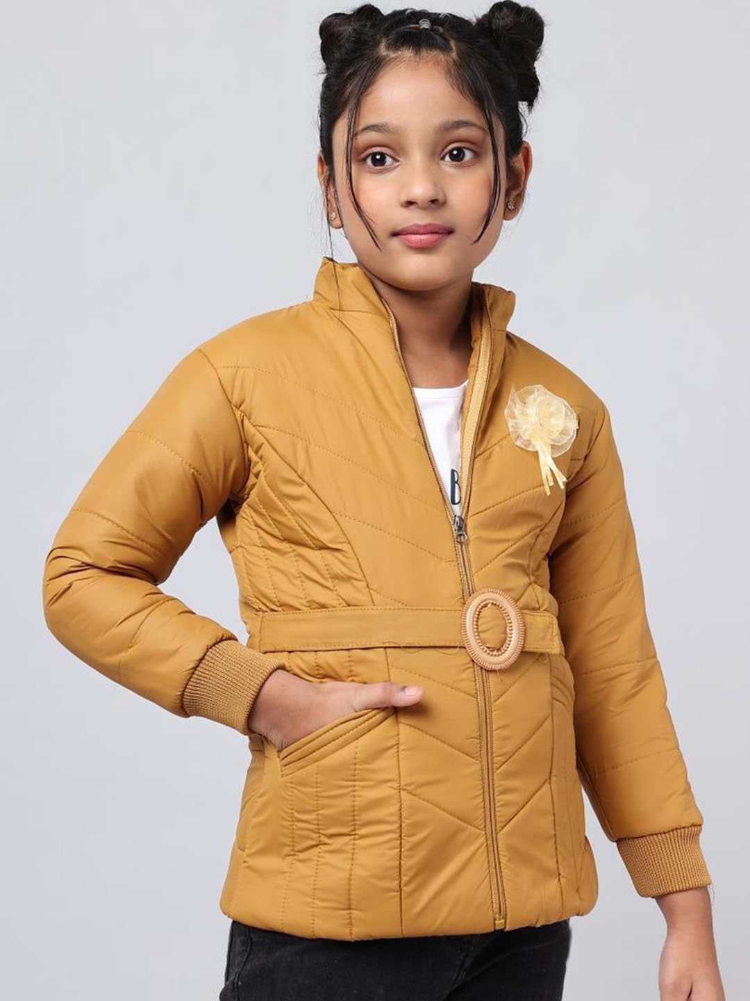

Anixa Girls Lightweight Jacket, Mustard