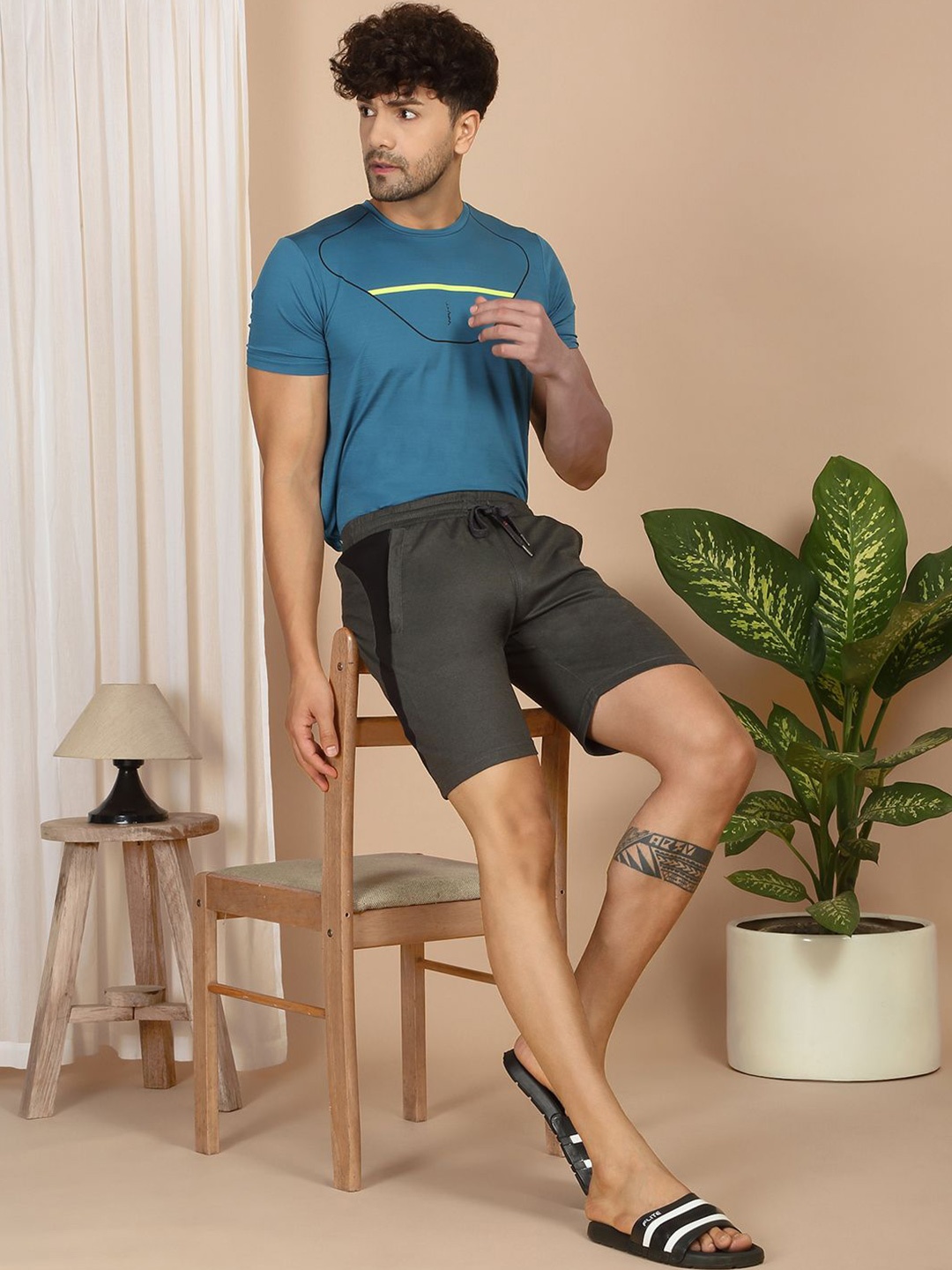 

Sweet Dreams Men Lounge Shorts, Charcoal