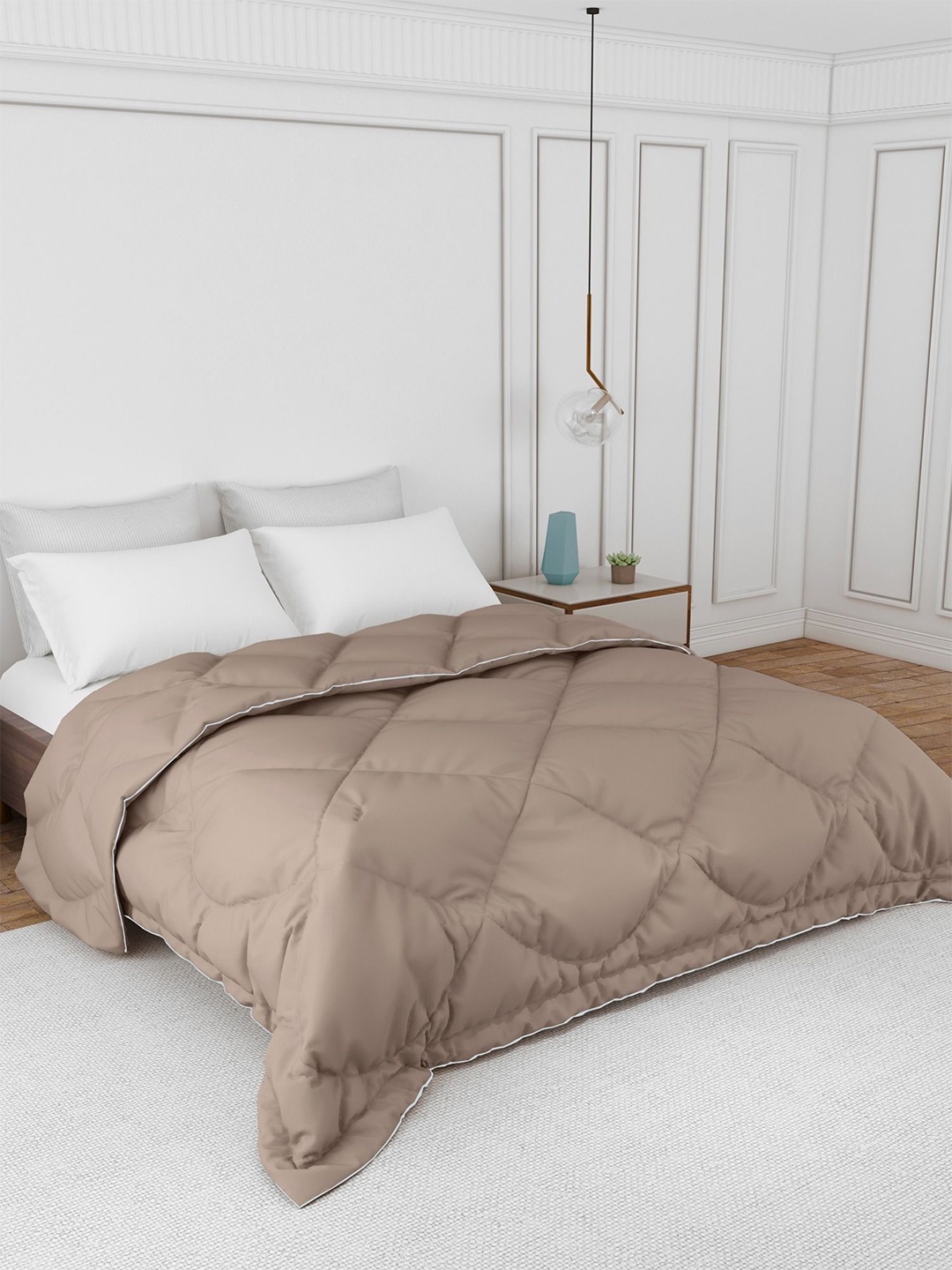 

LABHAM Casper Taupe Microfiber Heavy Winter 300 GSM Double Bed Comforter