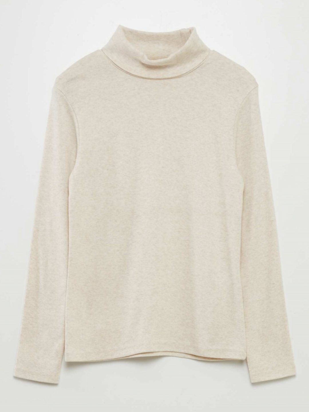 

KIABI Boys Solid High Neck Cotton T-shirt, Beige