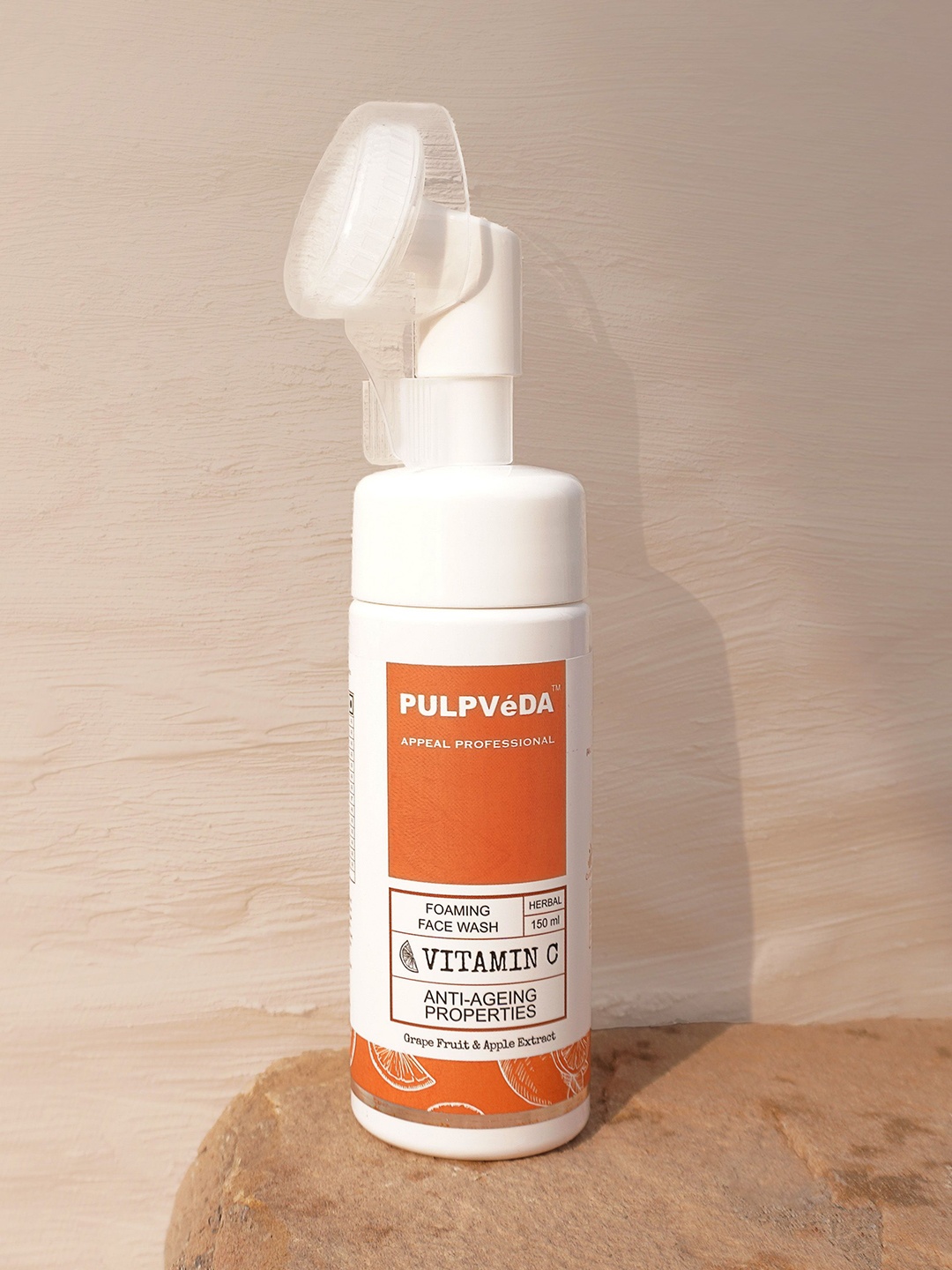 

Pulpveda Vitamin C Foaming Face Wash For Brightening & Dark Spots- 150 ml, Orange