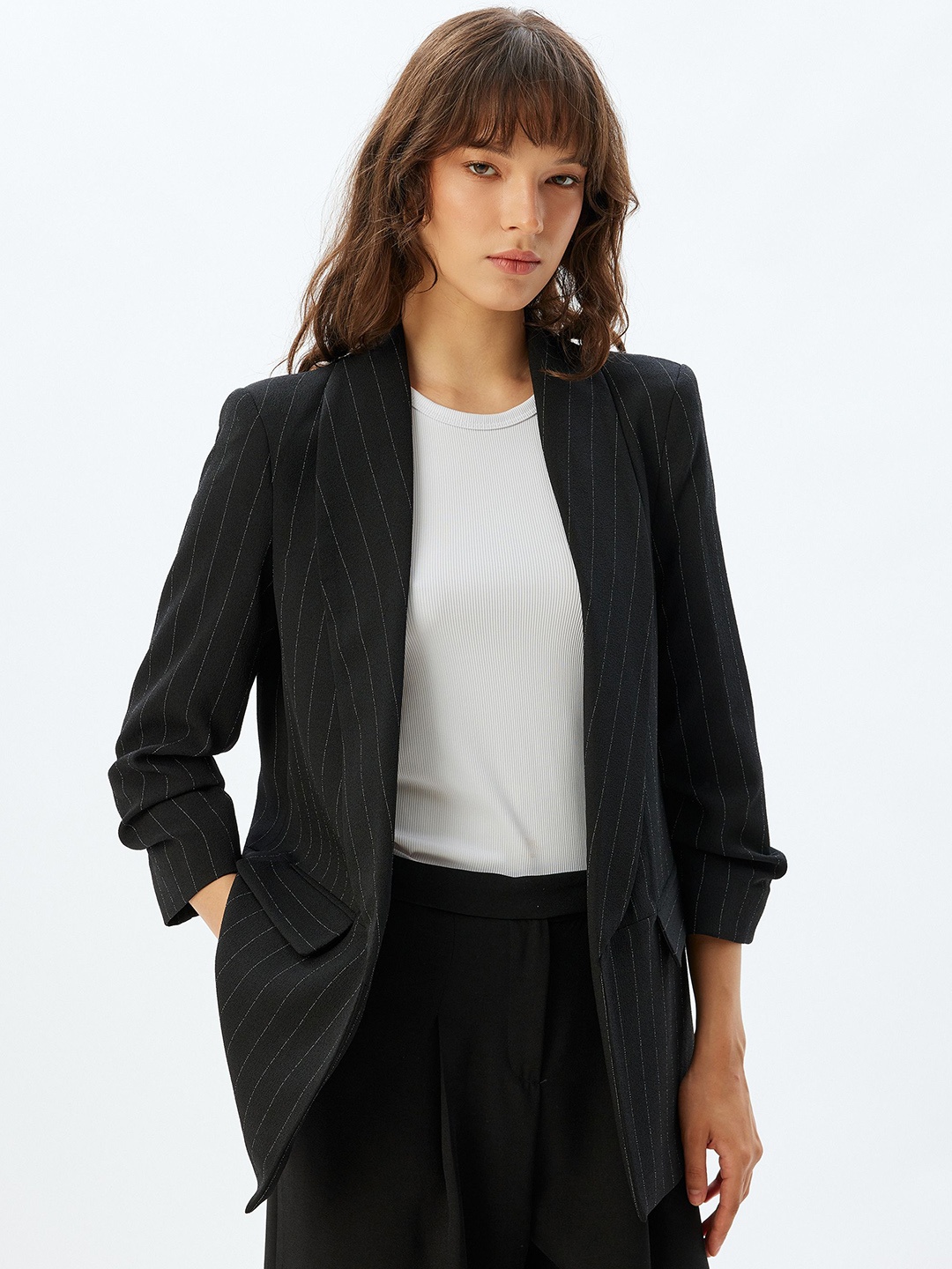 

Koton Women Woven Jacket, Black