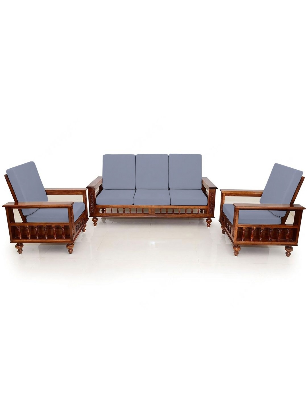

Lazi Grey 10 Pieces Elasticated 200 GSM Wooden Sofa Covers