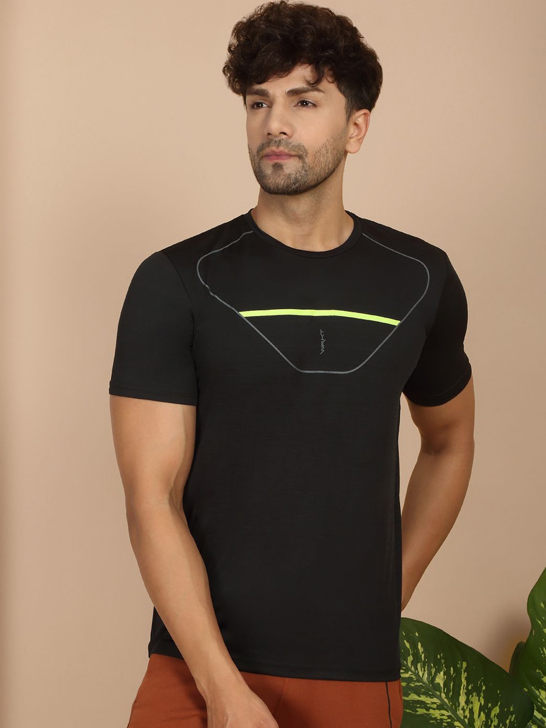 

Sweet Dreams Men Round Neck Lounge Tshirt, Black