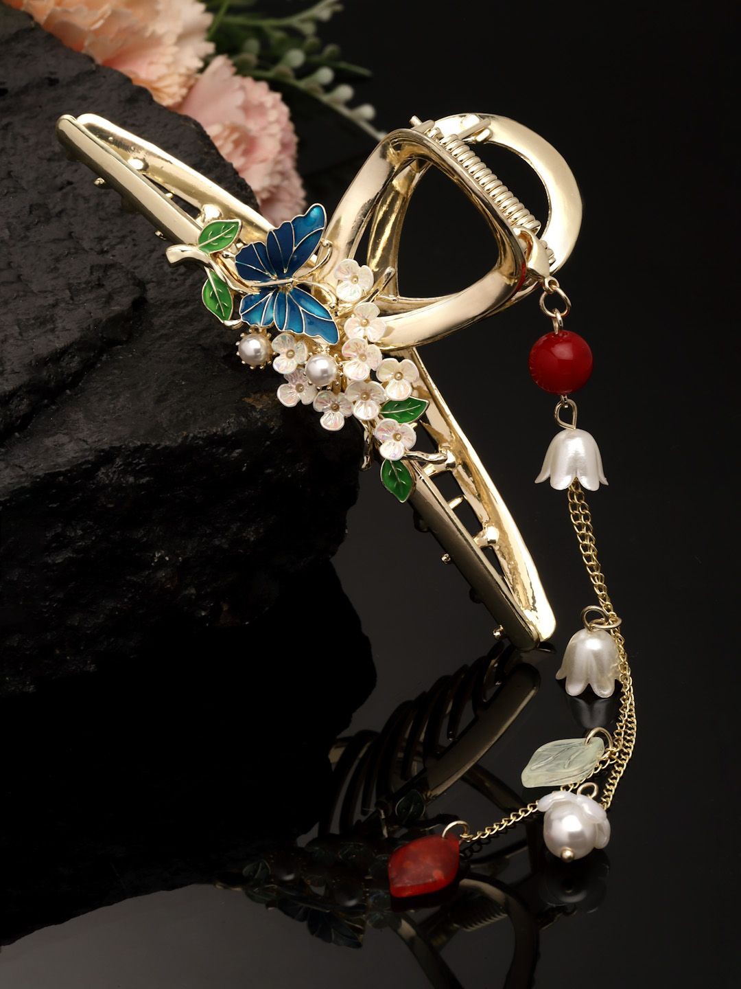 

VOGUE PANASH Women Embellished Claw Clip, Gold