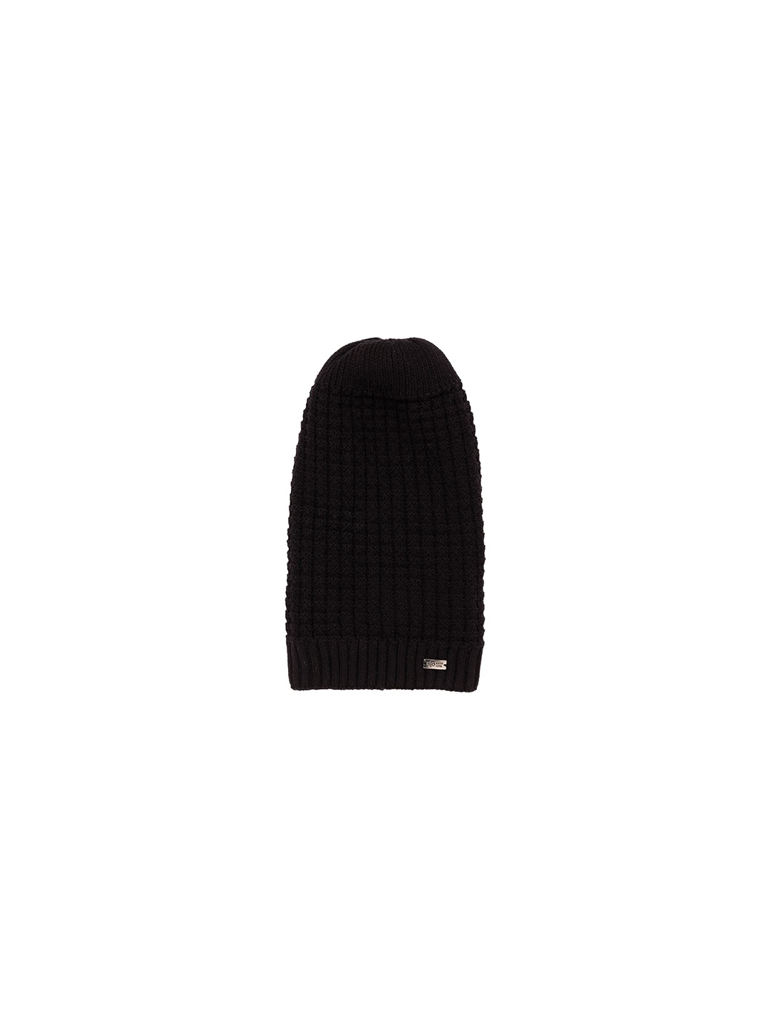 

Status Quo Men Self Design Beanie, Black