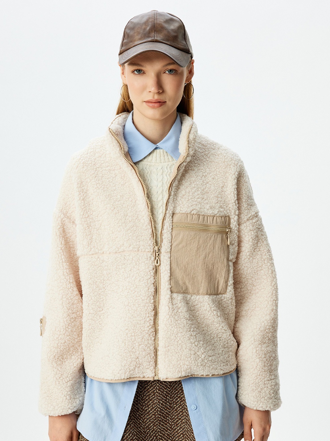 

Koton Women Solid Sweatshirt, Beige