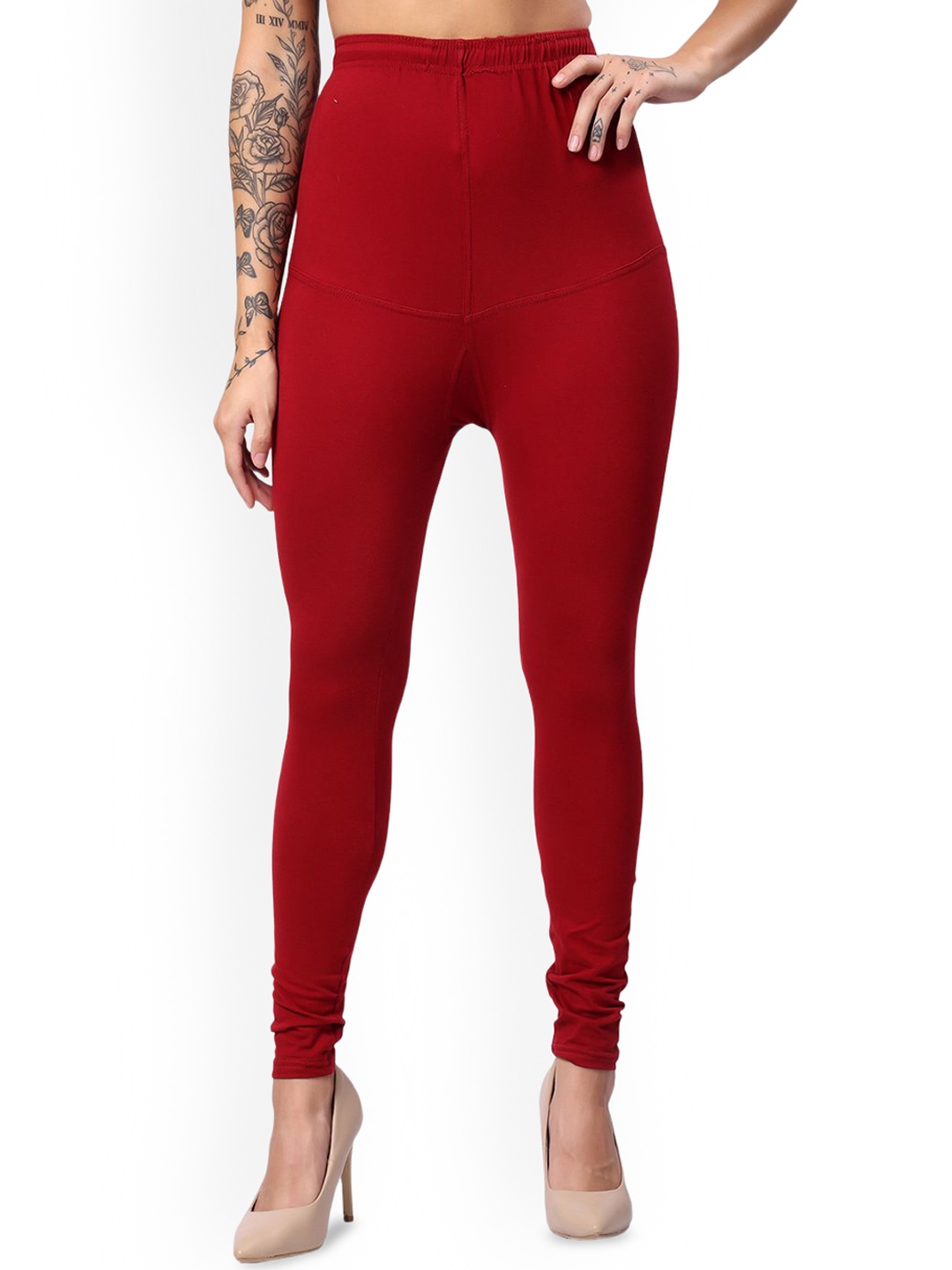 

Keviv Churidar-Length Leggings, Maroon