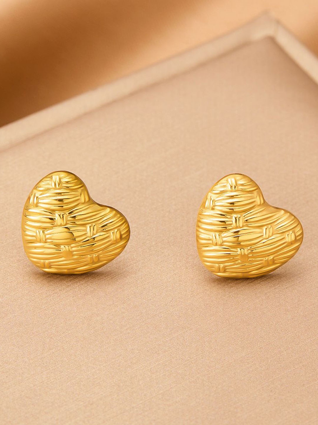 

MYKI Stainless Steel Gold Plated Contemporary Studs