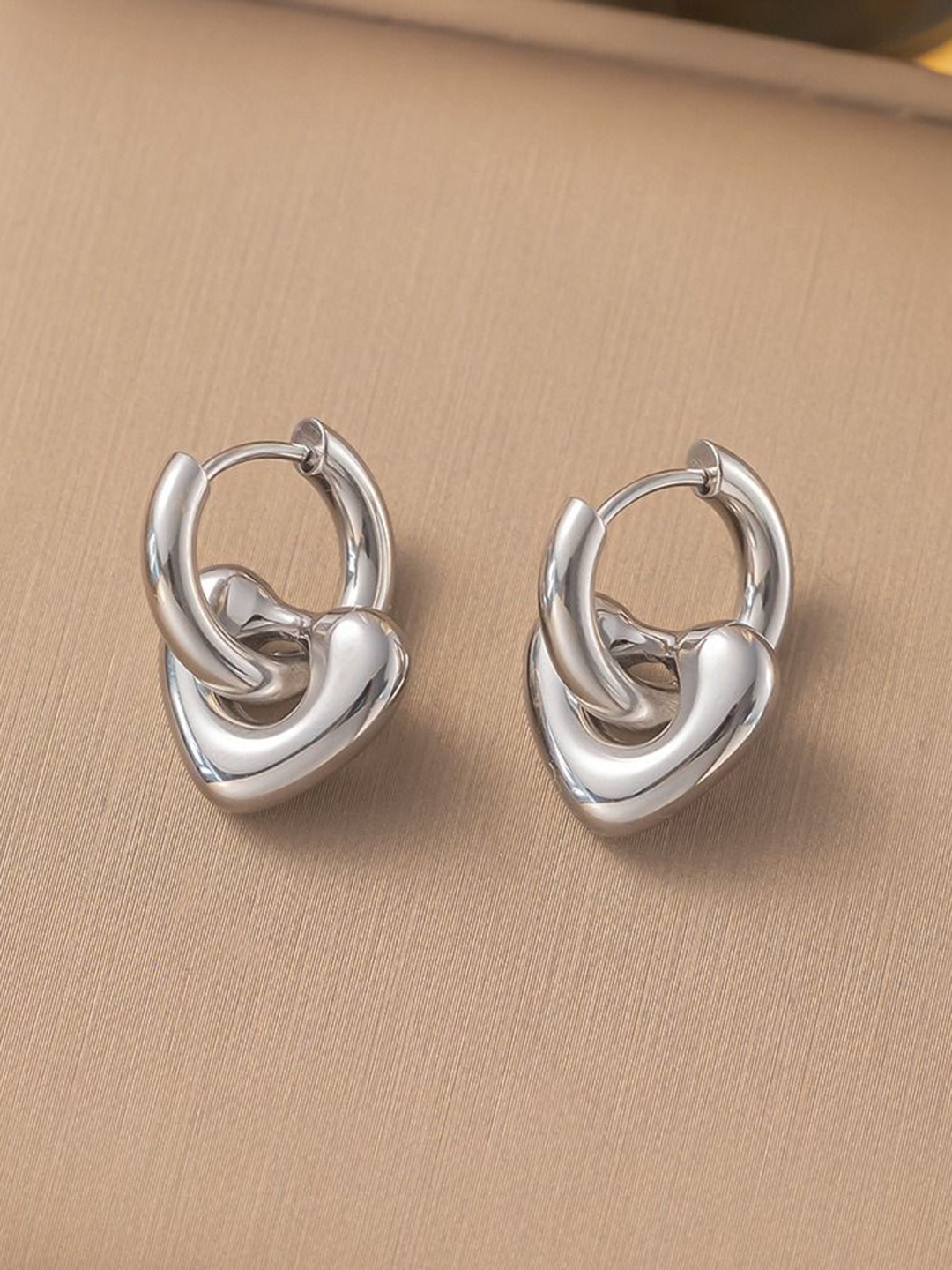 

MYKI Contemporary Hoop Earrings, Silver