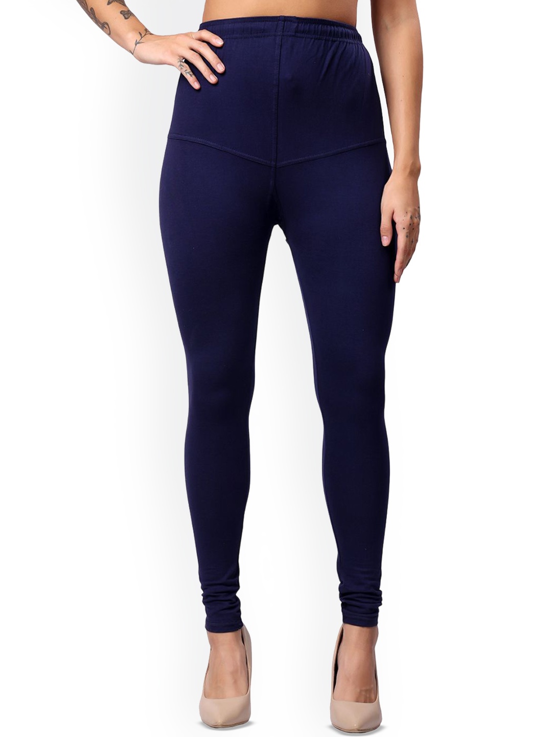 

Keviv Churidar Length Leggings, Navy blue