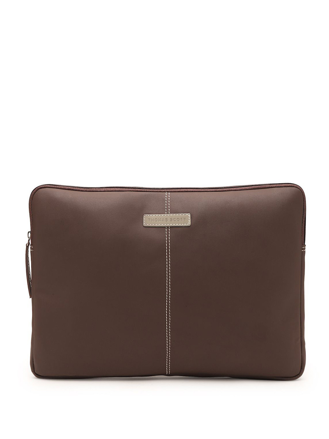 

Thomas Scott Men PU Laptop Sleeve, Brown