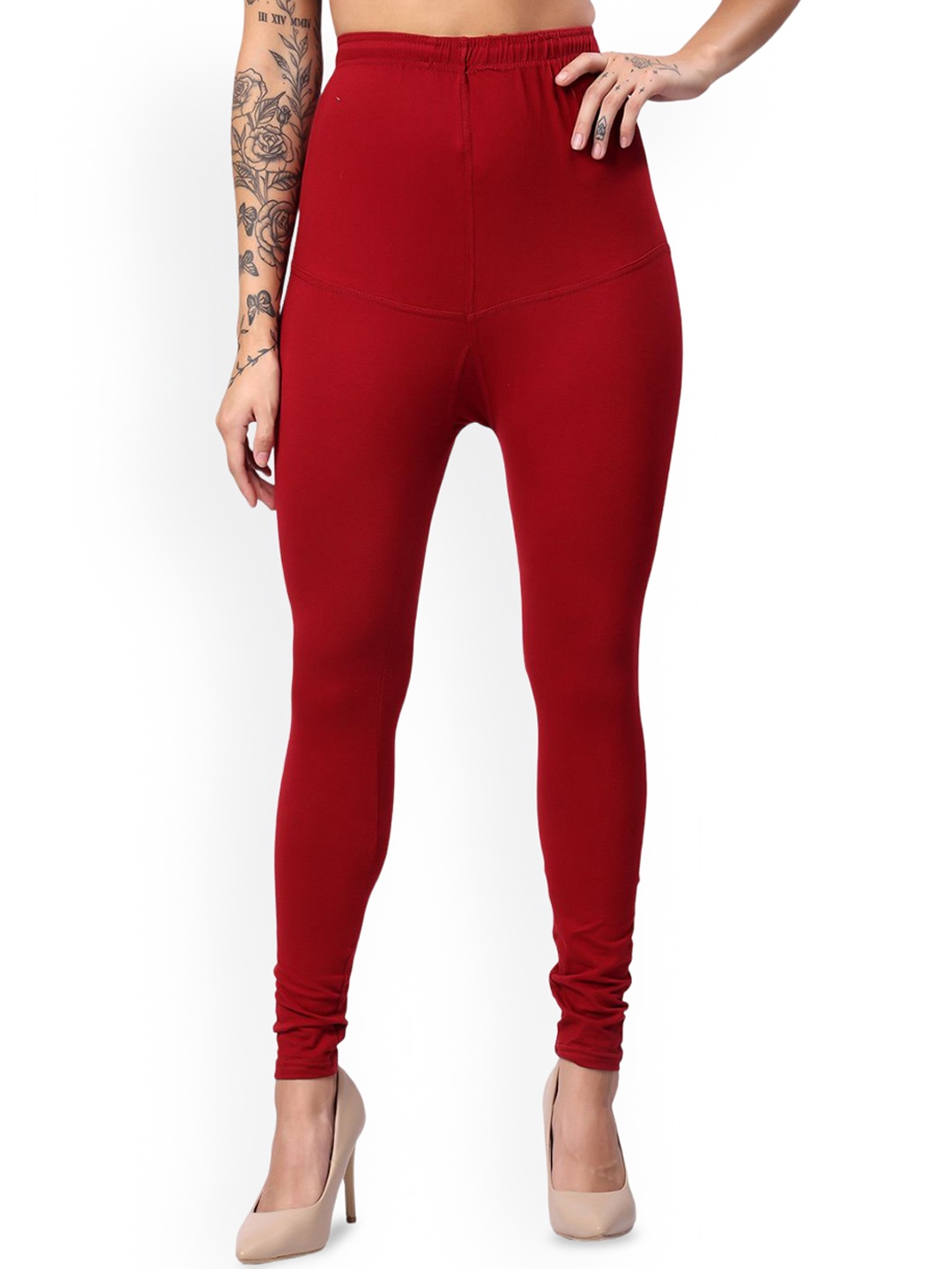

Keviv Churidar Length Leggings, Maroon