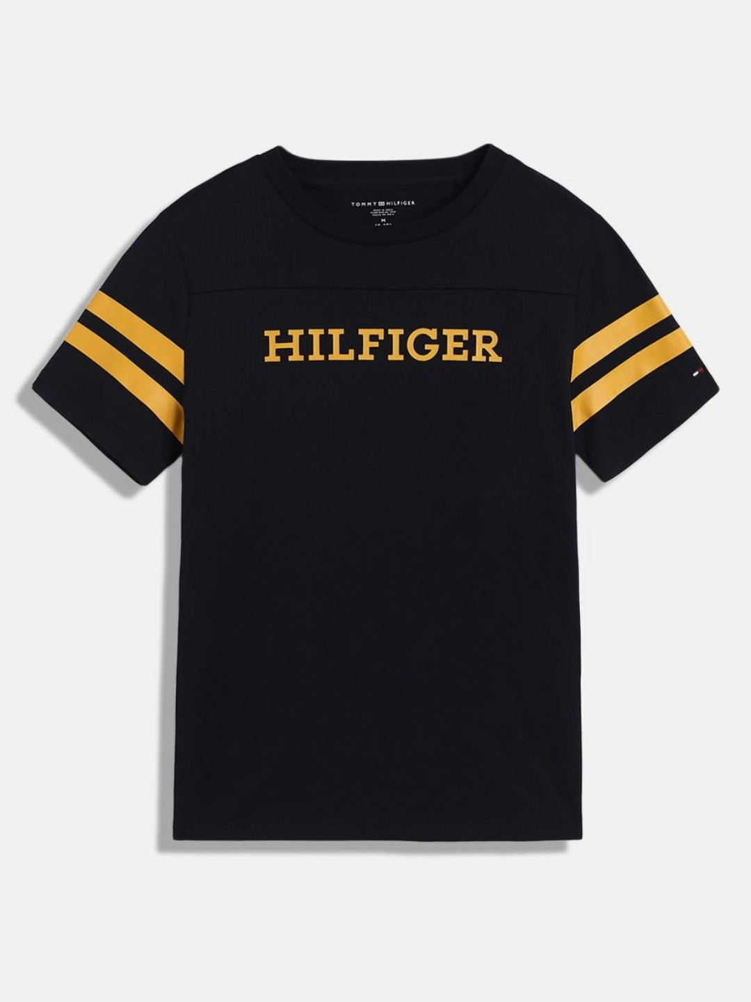 

Tommy Hilfiger Boys Graphic Printed Round Neck Cotton T-shirt, Navy blue