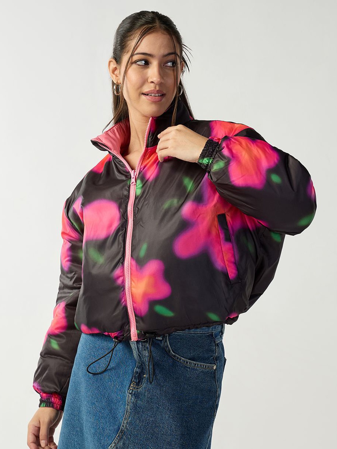 

Bewakoof Women Puffer Jacket, Black