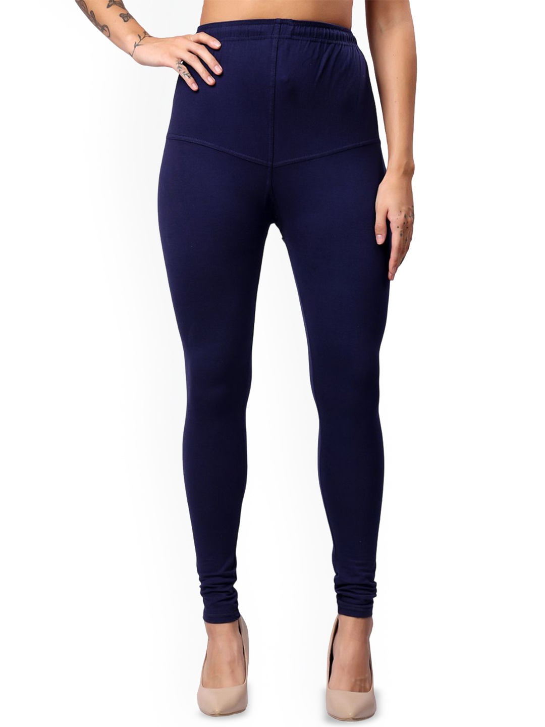 

Keviv Churidar Length Leggings, Navy blue