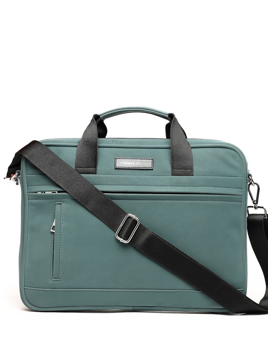 

Thomas Scott Men PU Laptop Bag, Teal
