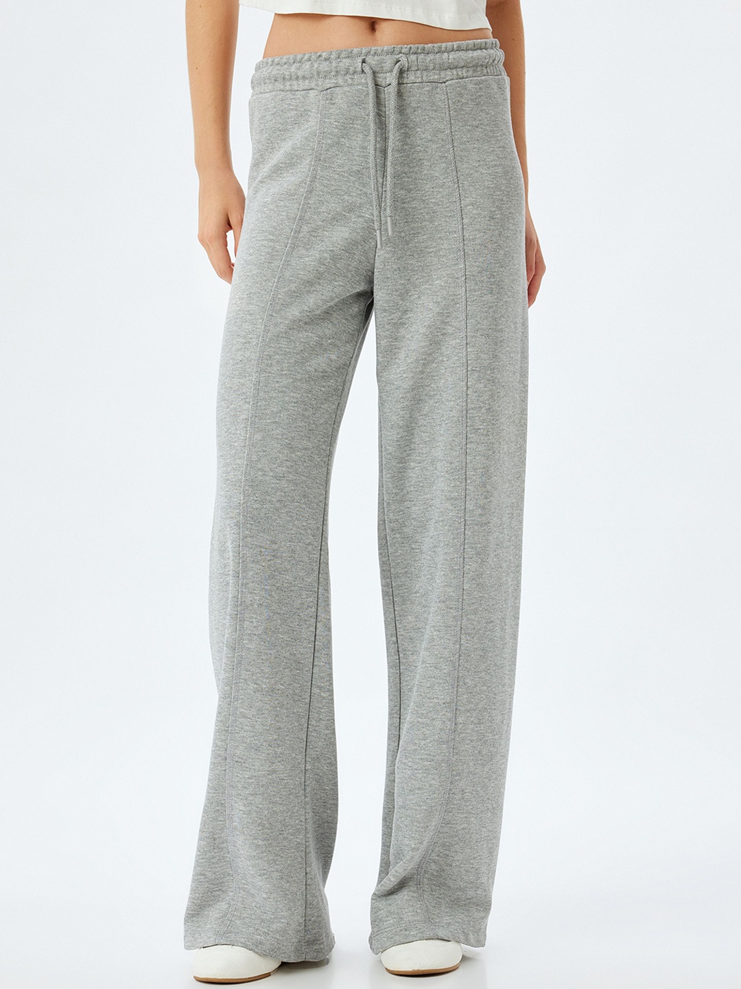 

Koton Women Regular Fit Mid-Rise Track Pants, Grey