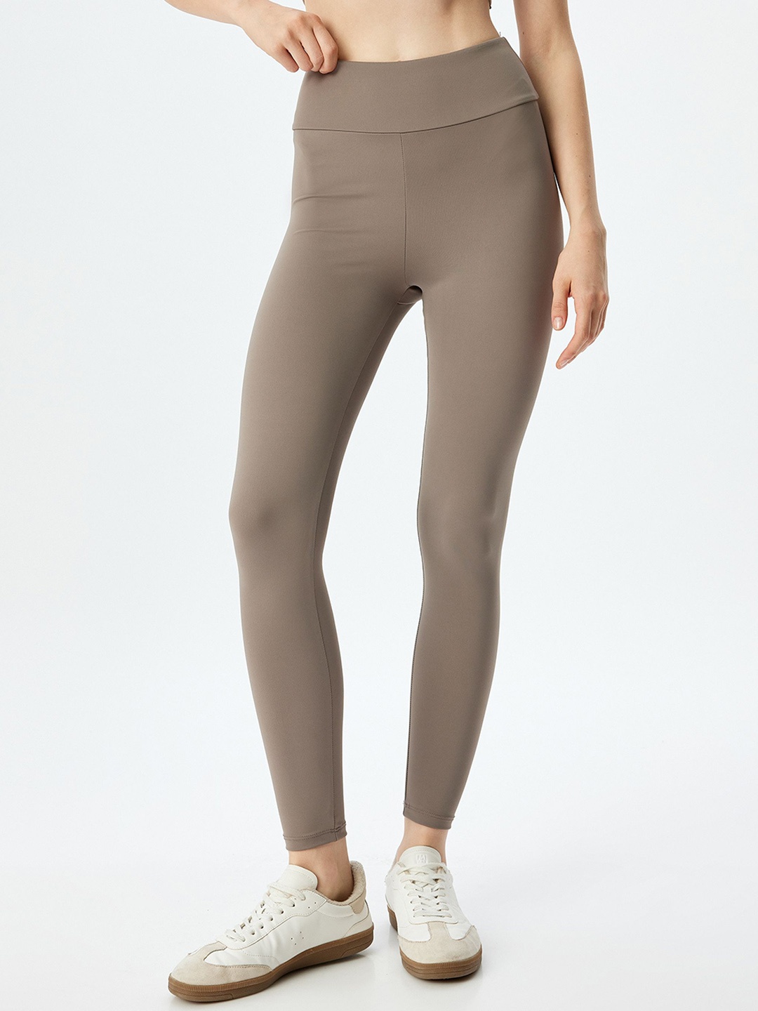 

Koton Women Ankle Length Sports Tights, Brown