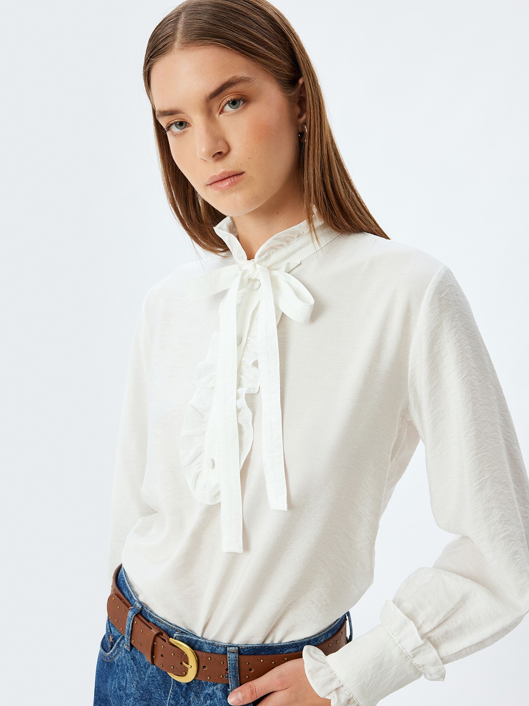 

Koton Women Opaque Casual Shirt, Off white