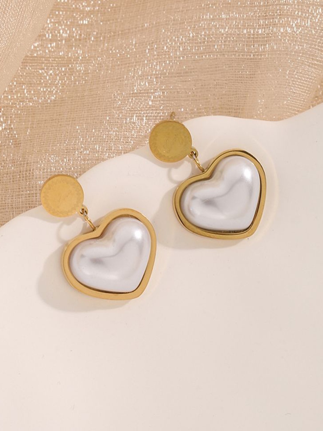

MYKI Gold Plated Contemporary Drop Earrings