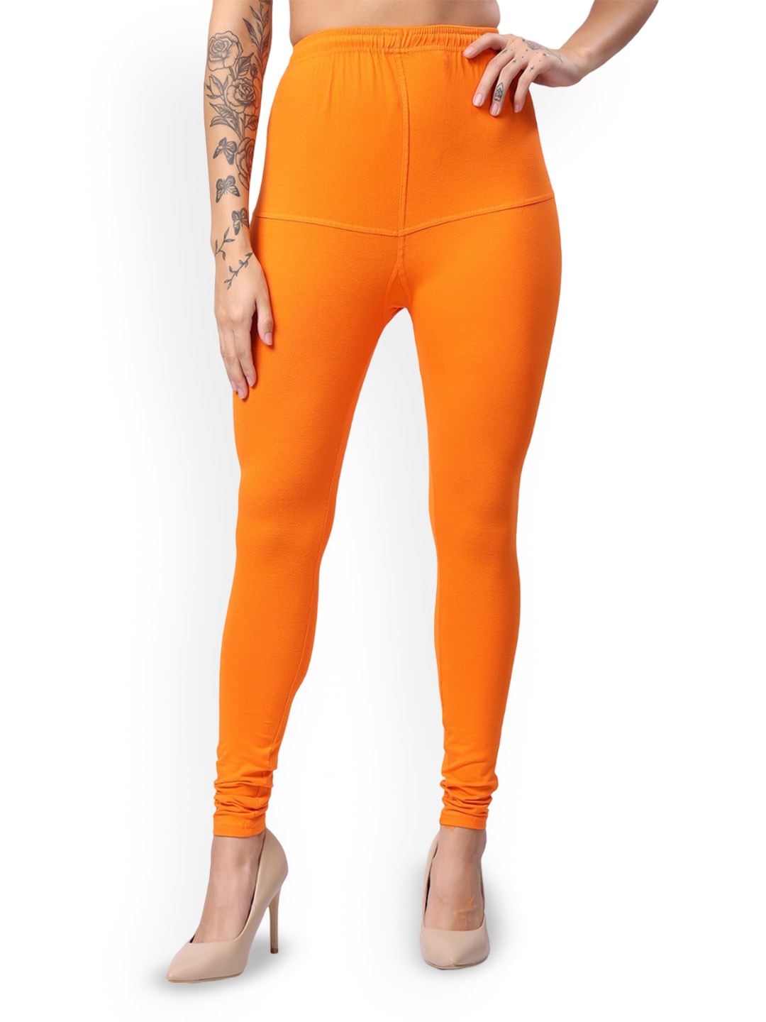 

Keviv Churidar Length Leggings, Orange