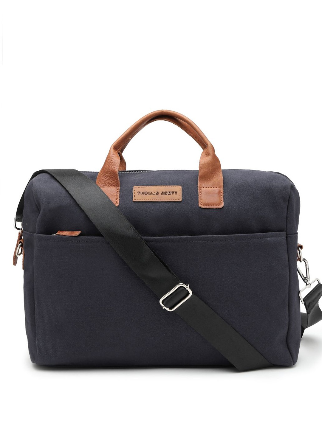 

Thomas Scott Men Detachable Sling Strap Laptop Bag, Navy blue