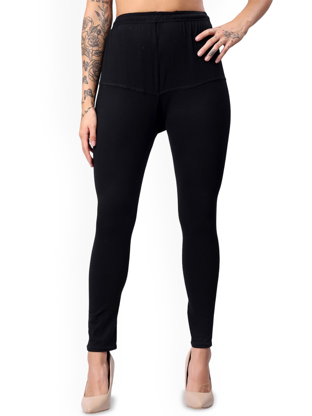 

Keviv Churidar-Length Leggings, Black
