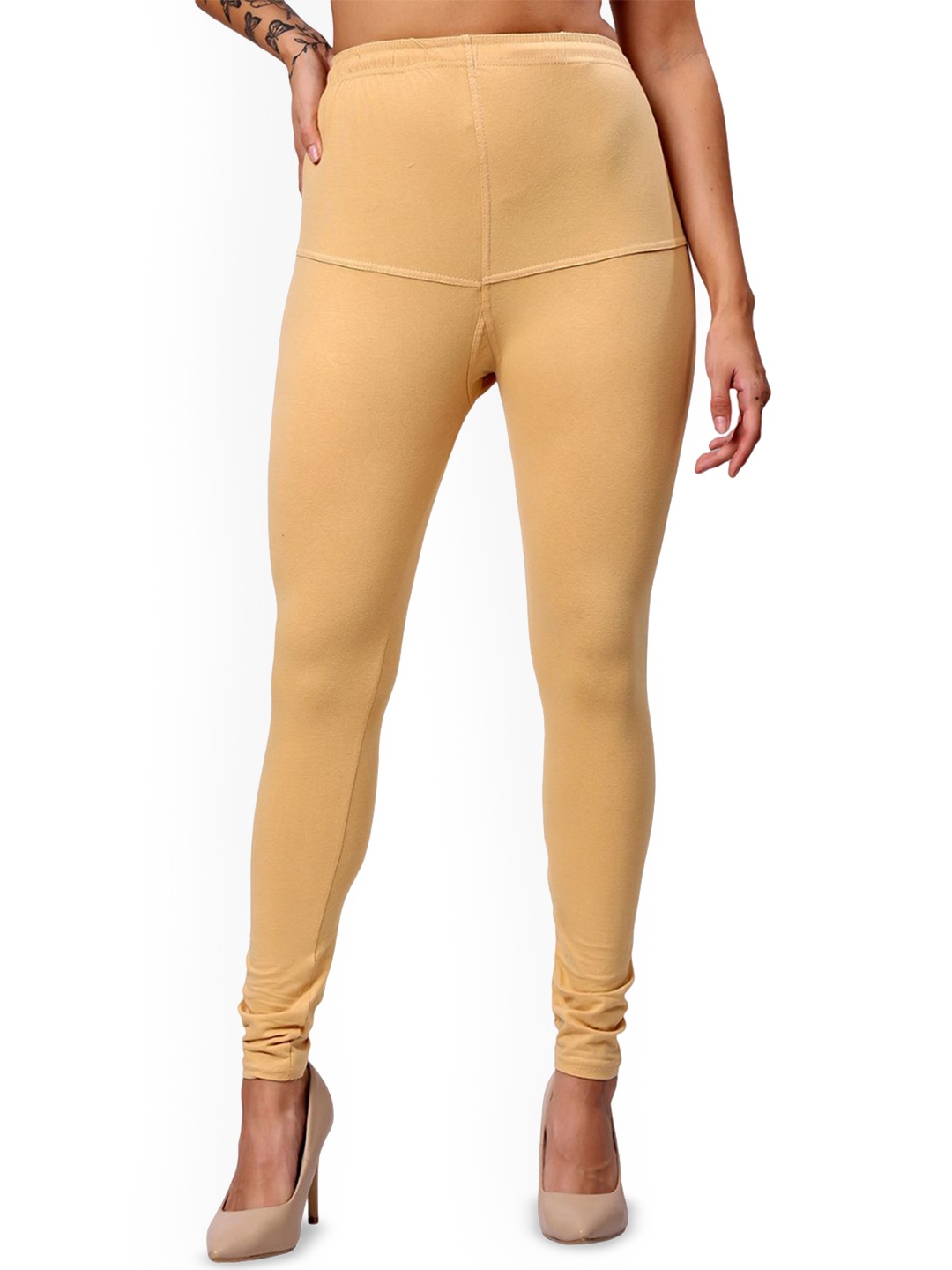 

Keviv Churidar-Length Leggings, Beige