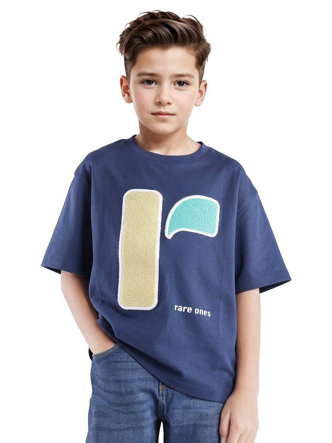 

Rare Ones Boys Boxy T-Shirt, Blue