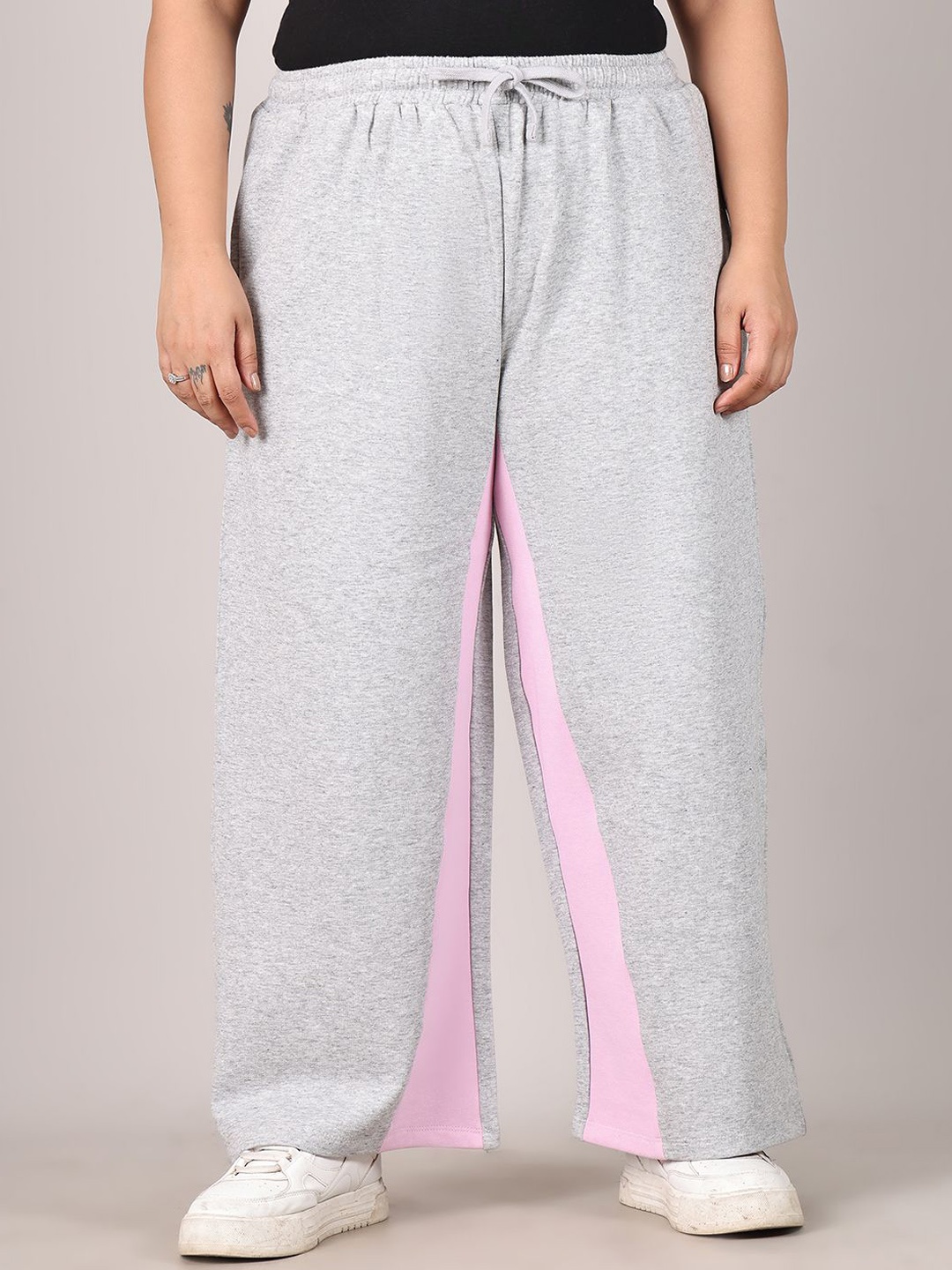 

Rute Women Plus Size Regular Fit Pure Cotton Track Pants, Grey