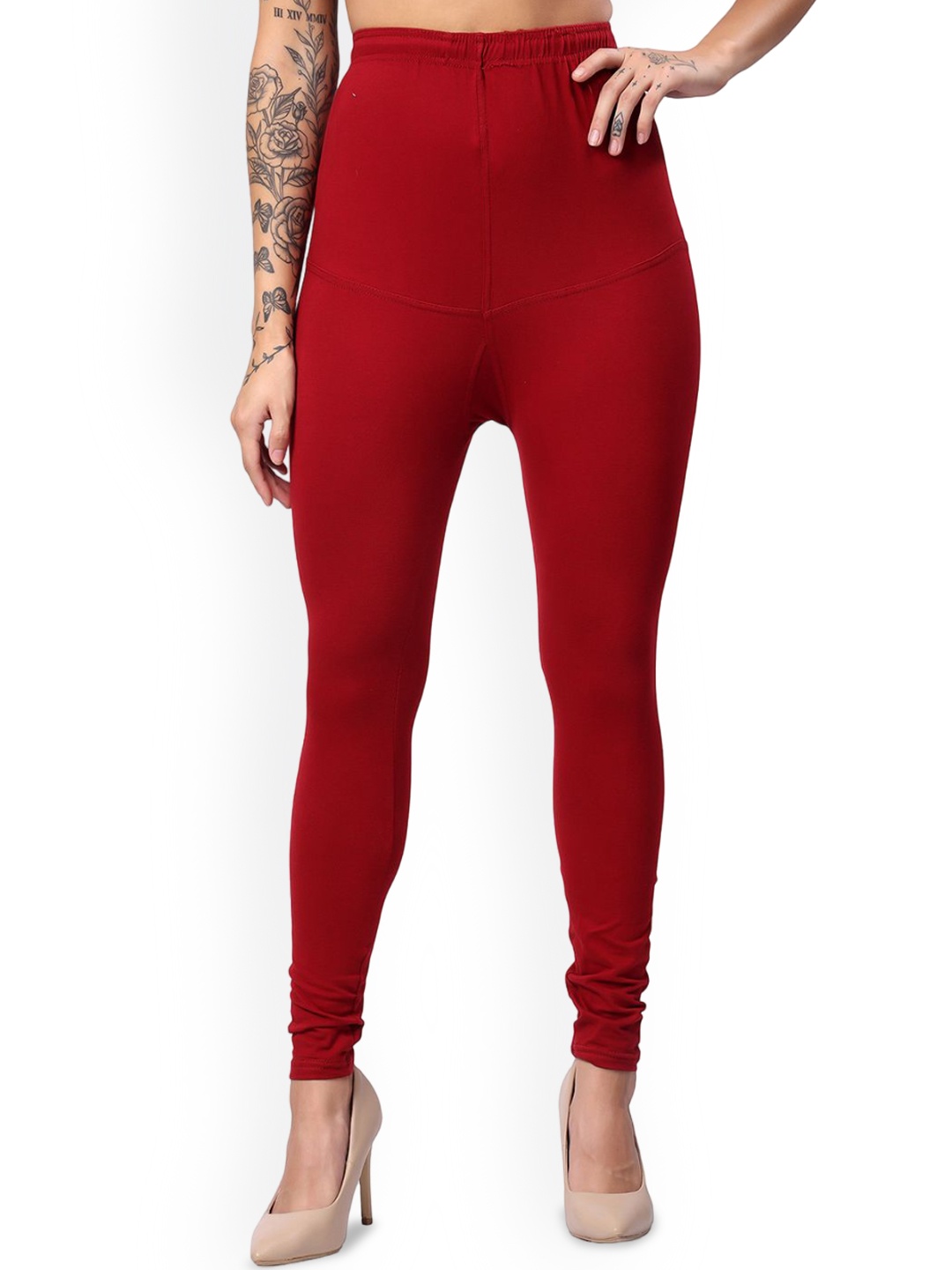 

Keviv Churidar Length Leggings, Maroon