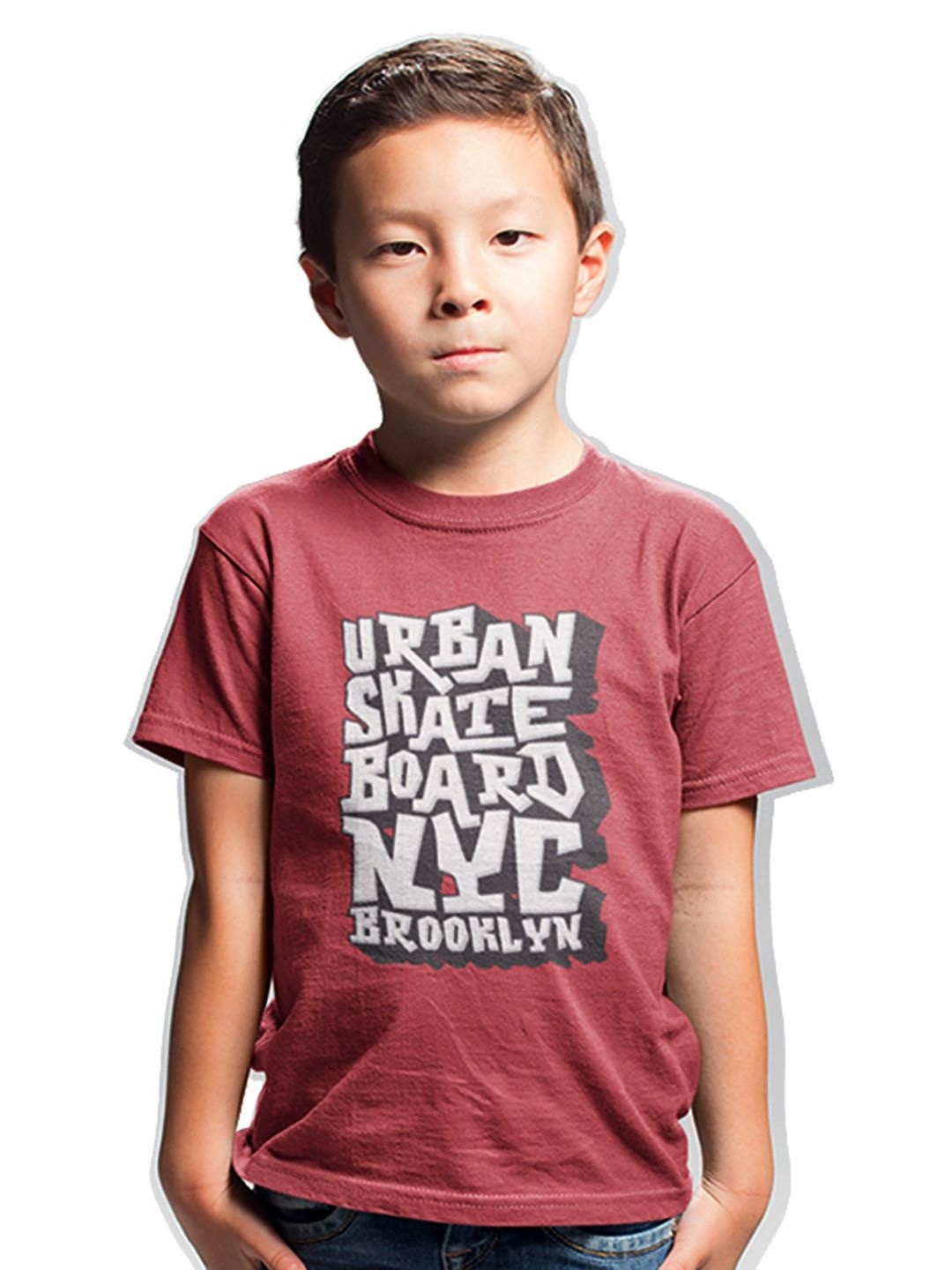 

Tantra Unisex Kids Typography Printed Round Neck Cotton T-shirt, Red