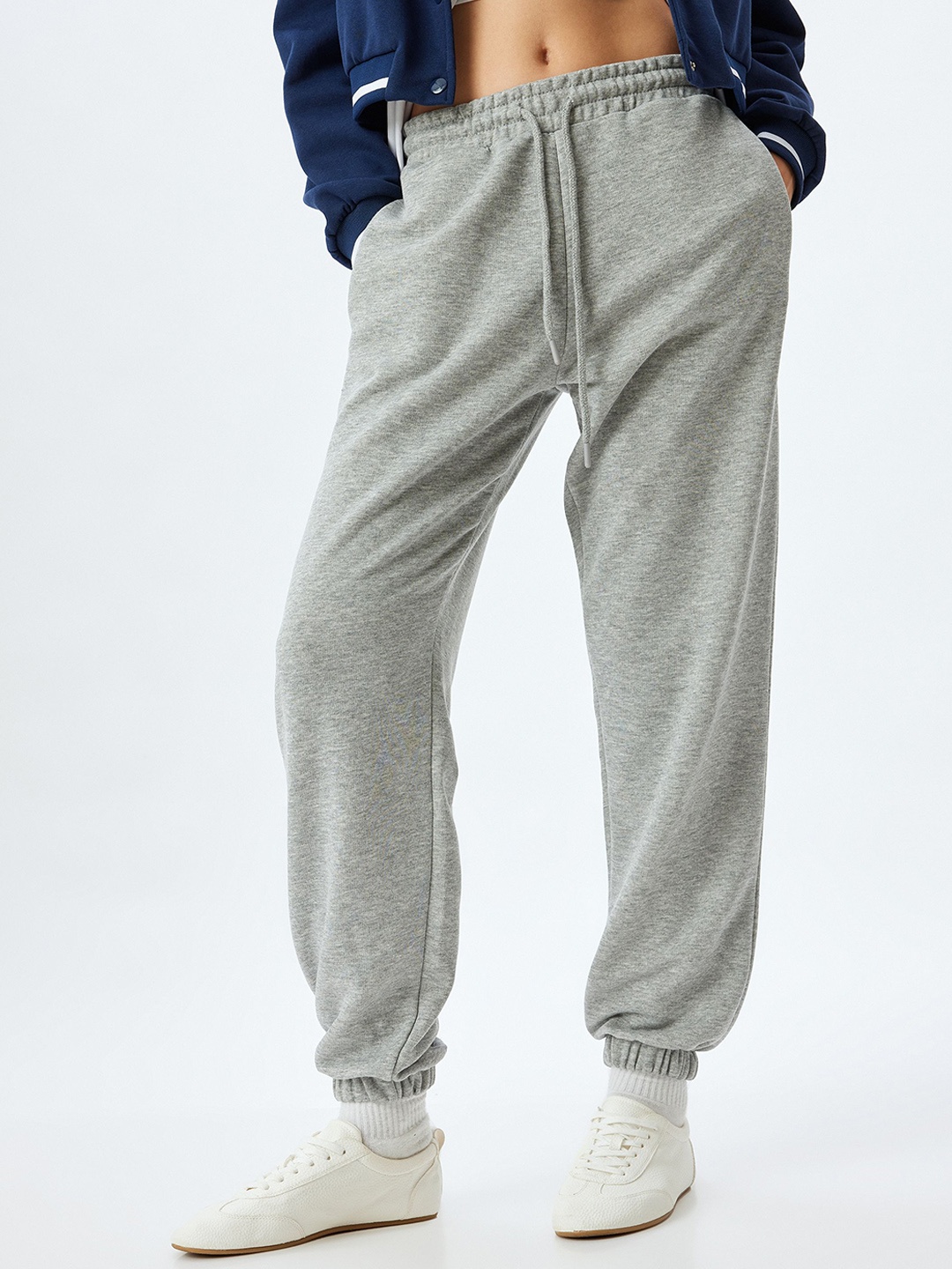 

Koton Women Mid Rise Regular Fit Joggers, Grey