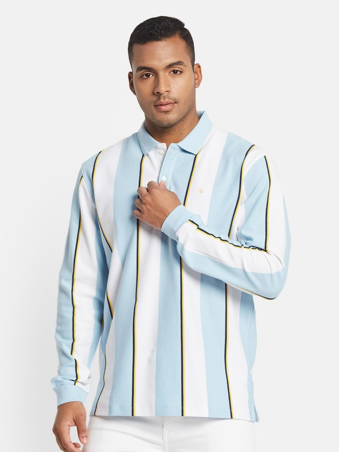 

METTLE Men Printed T-shirt, Blue