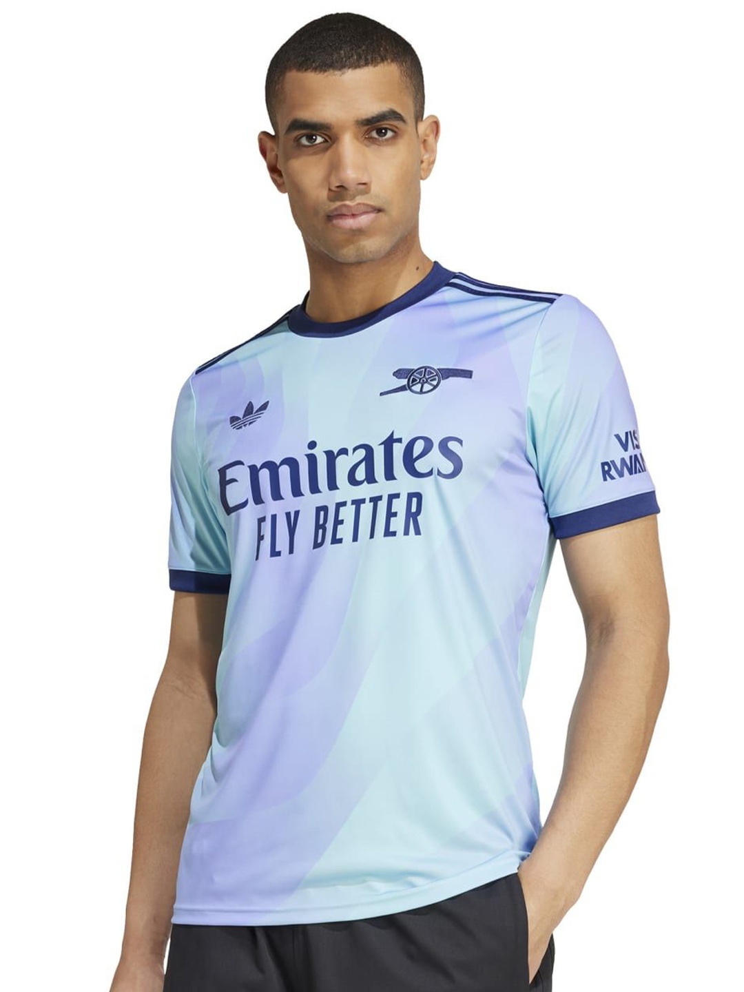 

ADIDAS AFC 3 JSY Printed T-Shirt, Blue