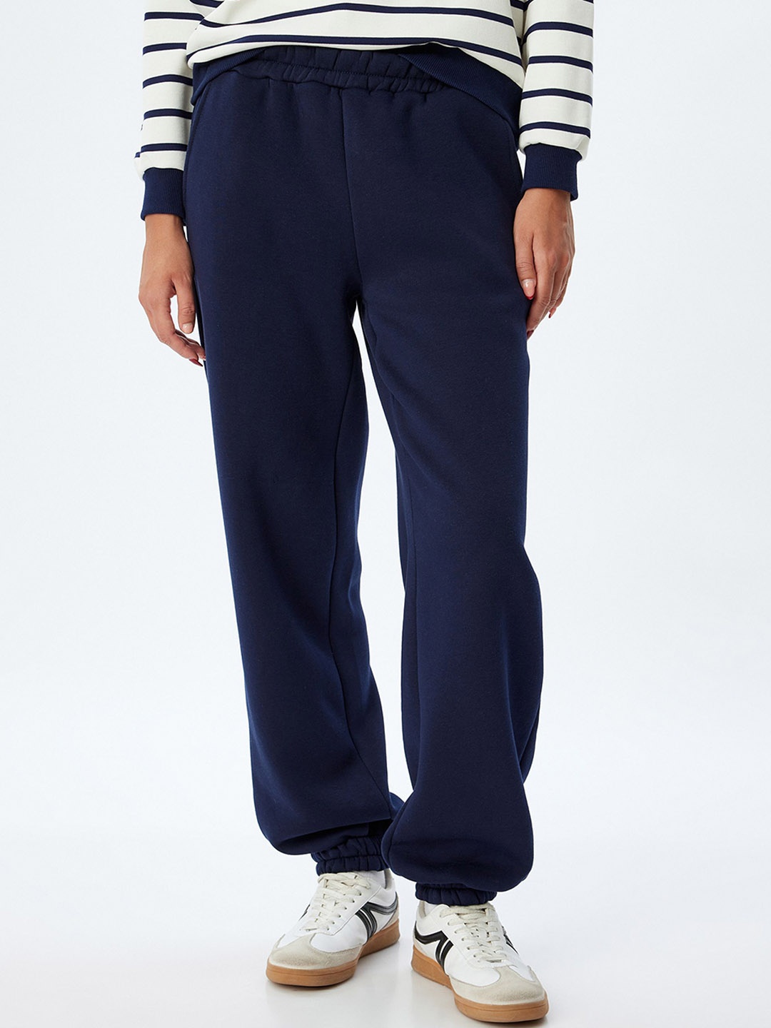 

Koton Women Cotton Regular Fit Joggers, Navy blue