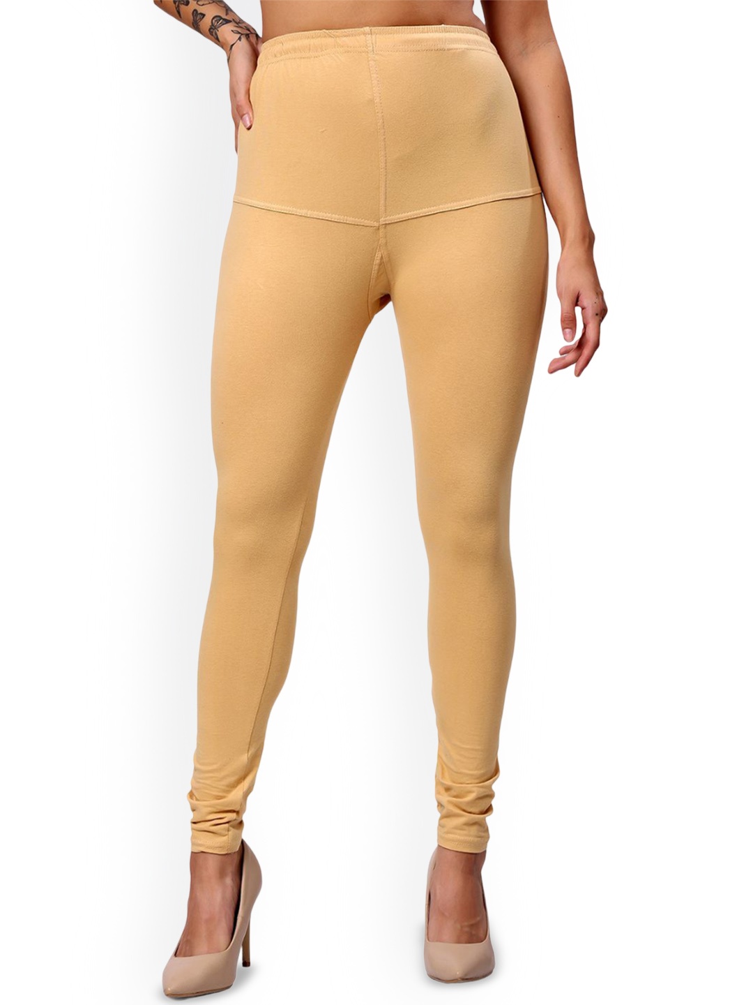 

Keviv Churidar Length Leggings, Beige