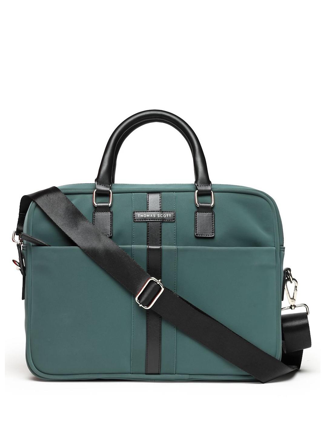 

Thomas Scott Men PU Padded Laptop Bag, Teal