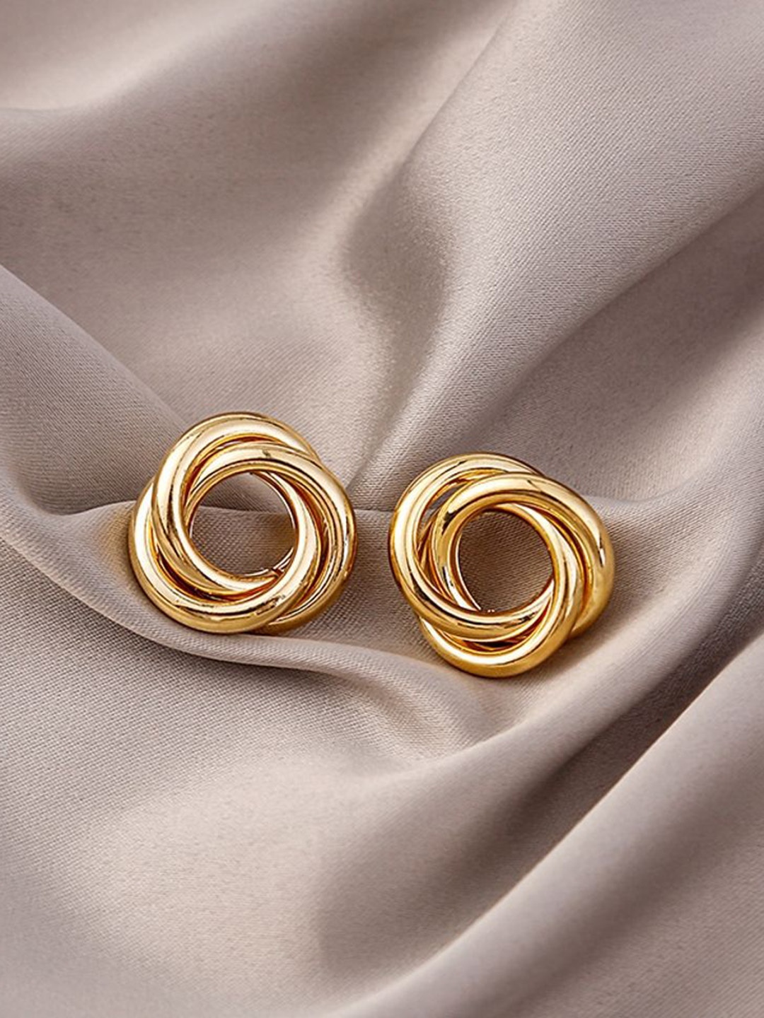 

MYKI Contemporary Studs Earrings, Gold