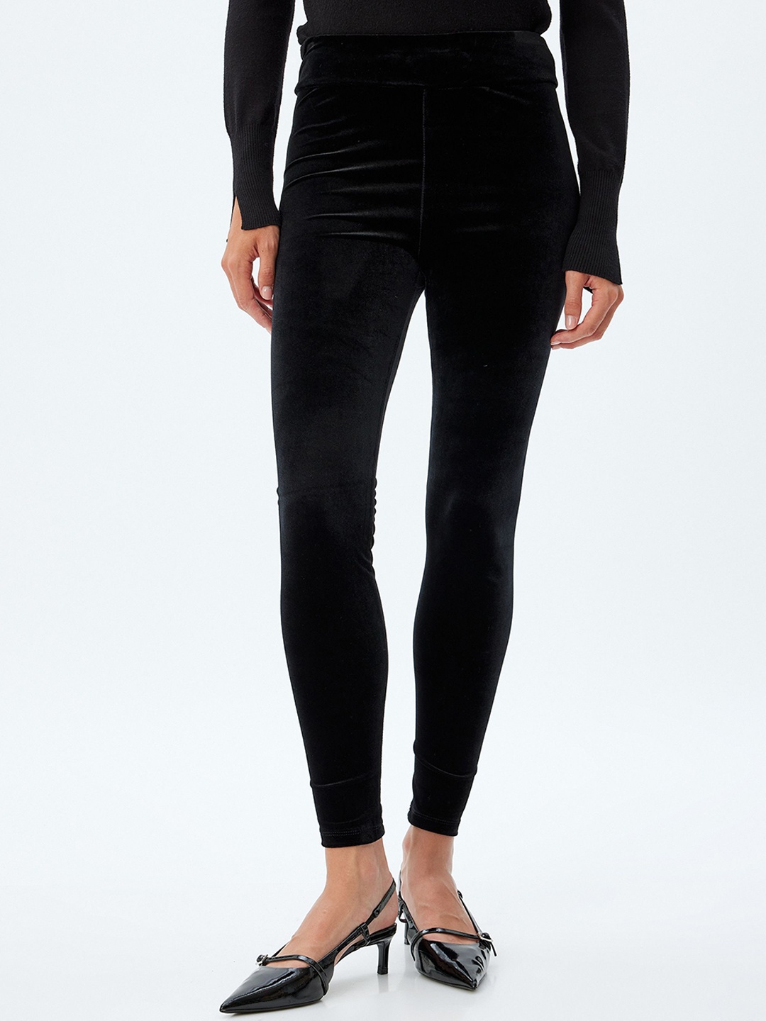 

Koton Ankle Length jeggings, Black