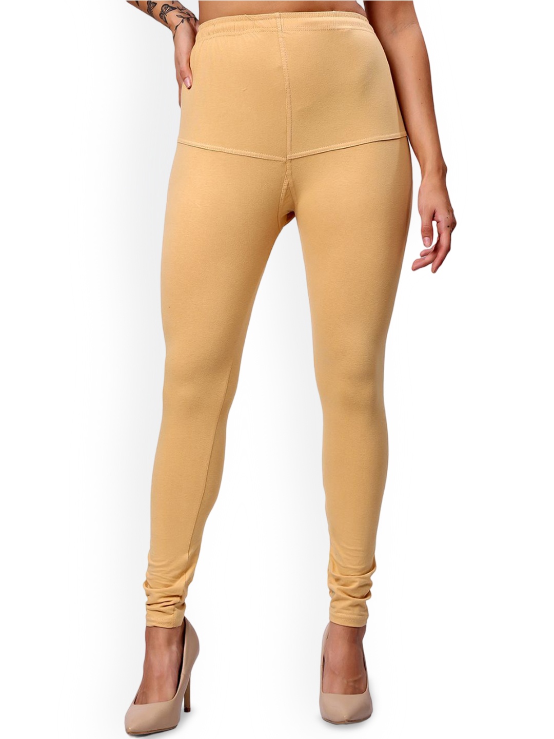 

Keviv Churidar Length Leggings, Beige