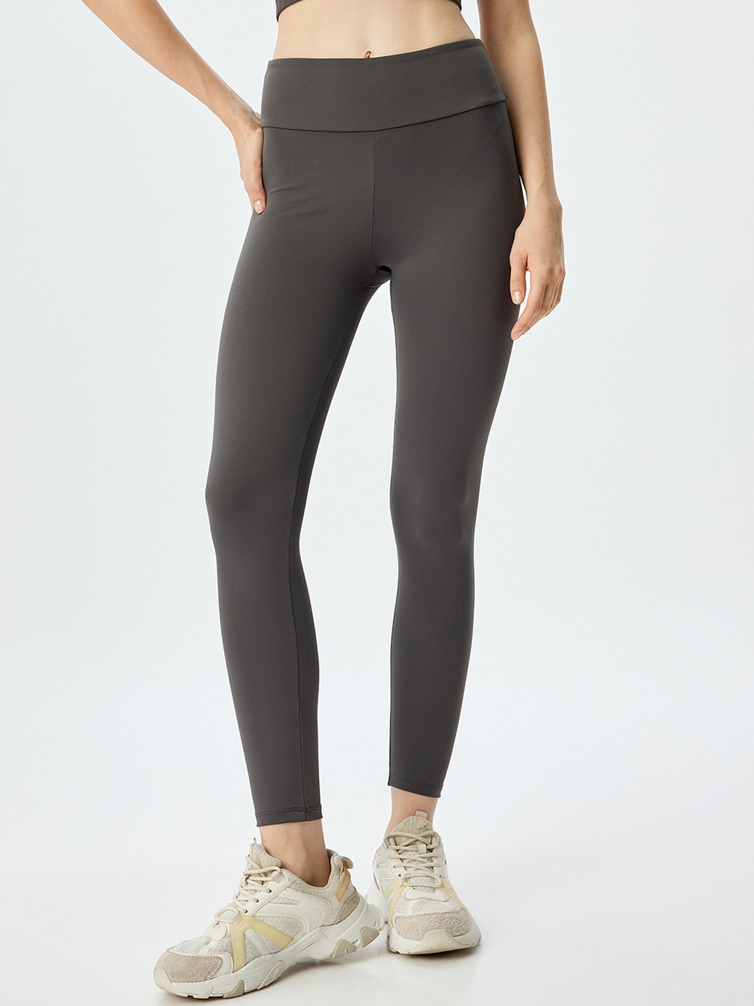 

Koton Women Ankle Length Tights, Grey