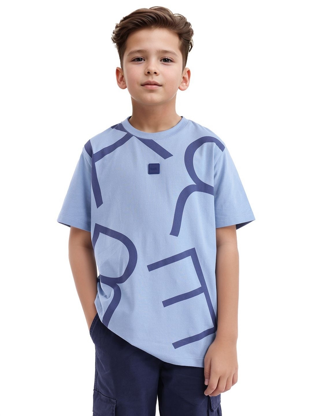 

Rare Ones Boys Pigment Print T-Shirt, Blue